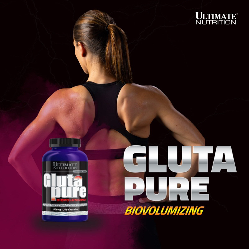 Ultimate Nutrition Glutapure 300caps/ Suplemen gym/ Suplemen Menjaga Massa Otot