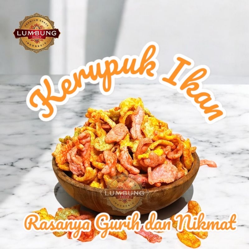 

Camilan Snack Kerupuk Ikan 250g Gurih dan Enak