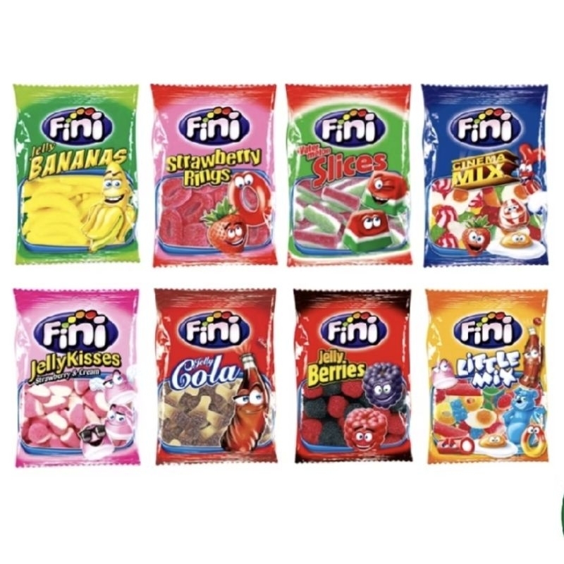 

Permen Halal Fini Jelly Berries Watermelon Strawberry Mix Gummy Gummies 90g