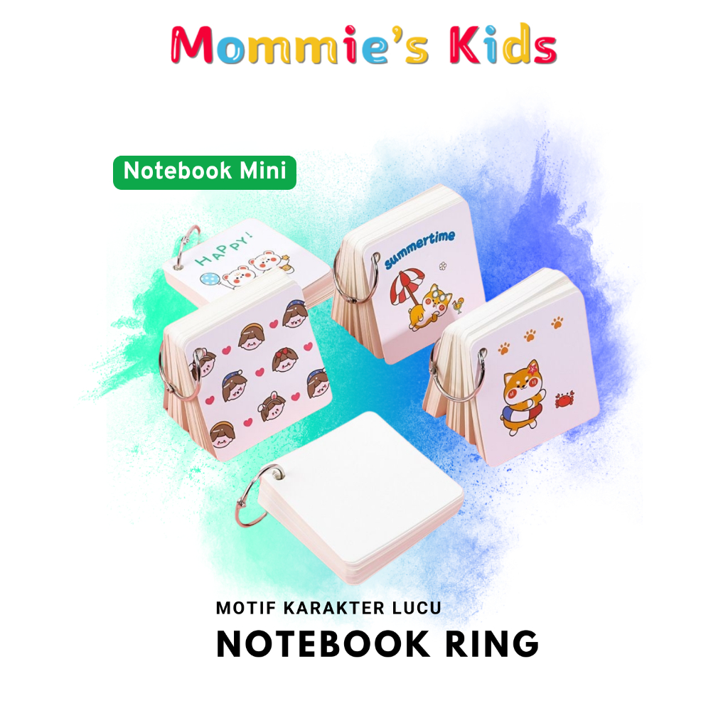 

Buku Notebook Mini Sticky Note Ring Loose Leaf book 1 MK603