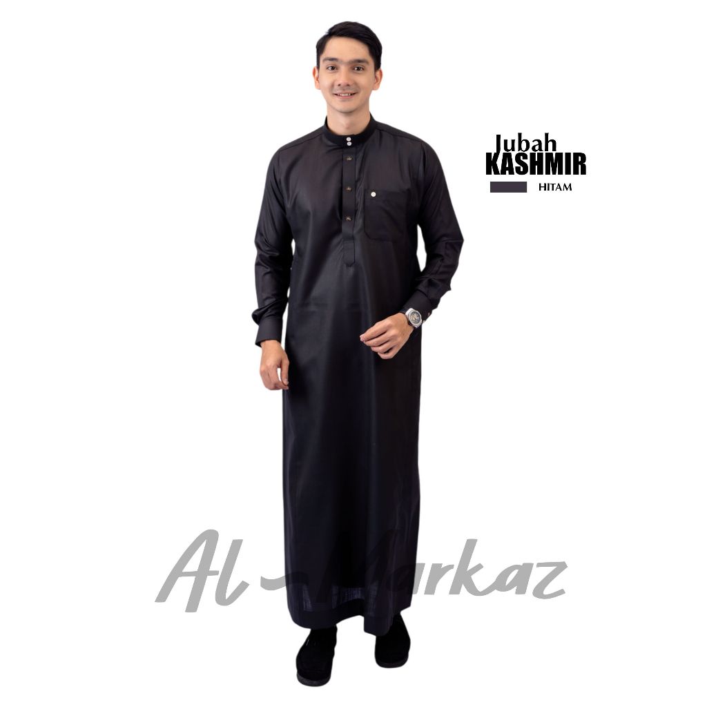 NEW AL MARKAZ - Jubah Pria Muslim Slimfit Kashmir