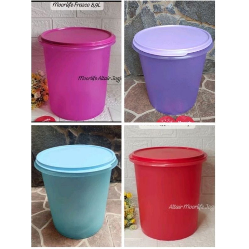 Gratis Ongkir  ORI moorlife Franco 8,9L toples lodong wadah krupuk makanan