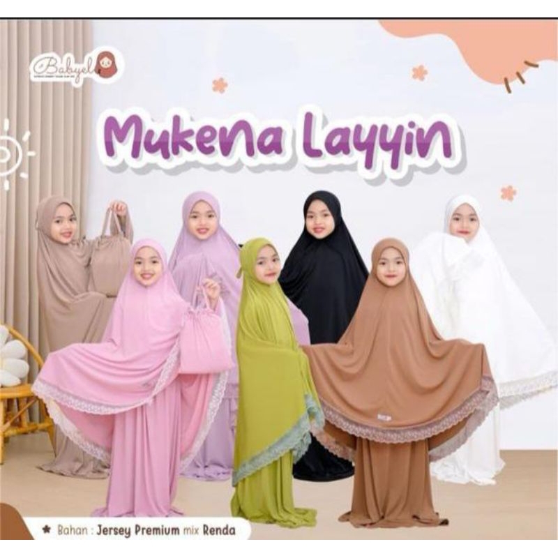 mukena anak | mukena anak jersey mix renda | mukena anak polos