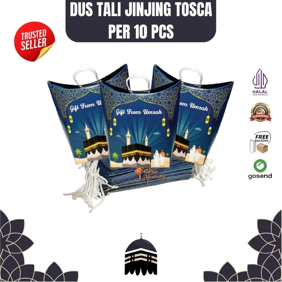 

kardus paper bag dus teng-teng dus tali / jinjing Tosca dus oleh oleh haji dan umroh premium per 10 pcs