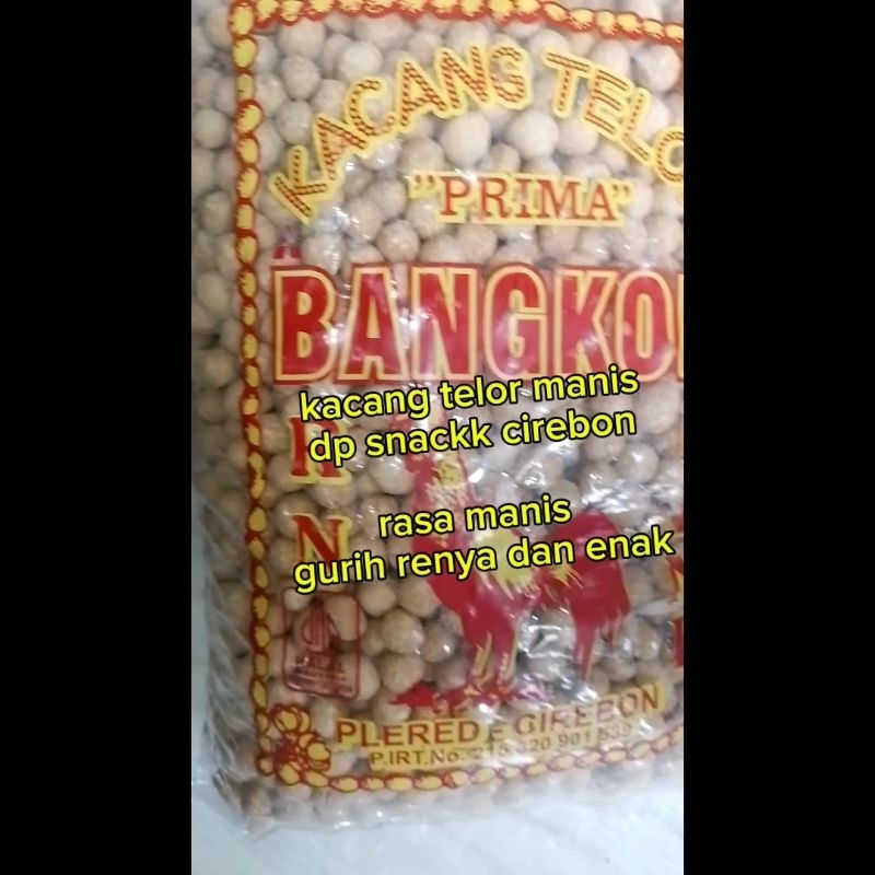 

snack kacang telor manis gurih renyah isi 1kg