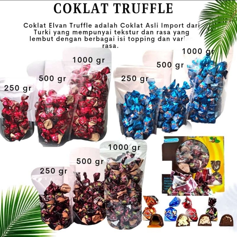

Cokelat Elvan Truffle Asli Turki