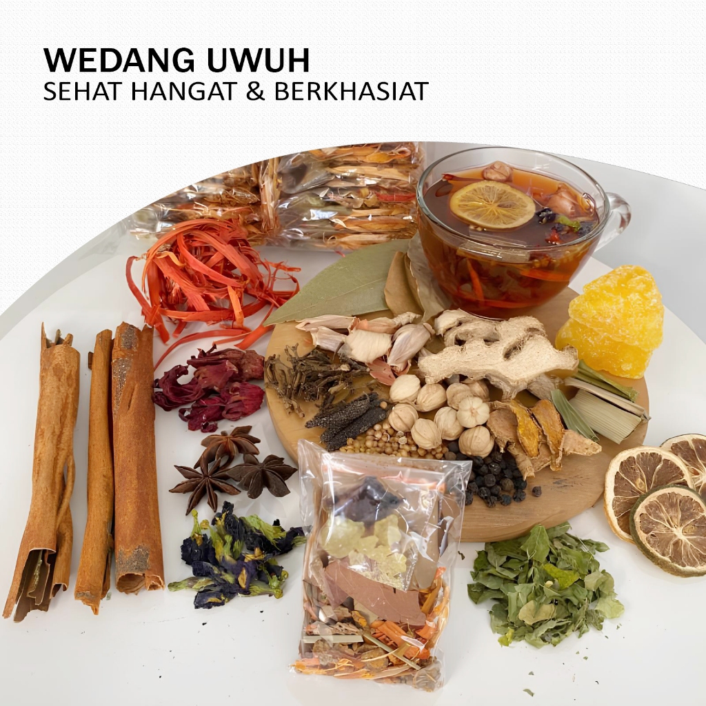 

Minuman Herbal - Wedang Uwuh - Minuman Tradisional -Halal Rempah Komplit + Gula Batu - COD