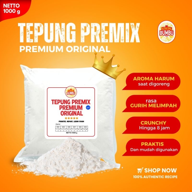 

ALAKING BUMBU Tepung Premix Original Fried Chicken Premium / Tepung Ayam Crispy