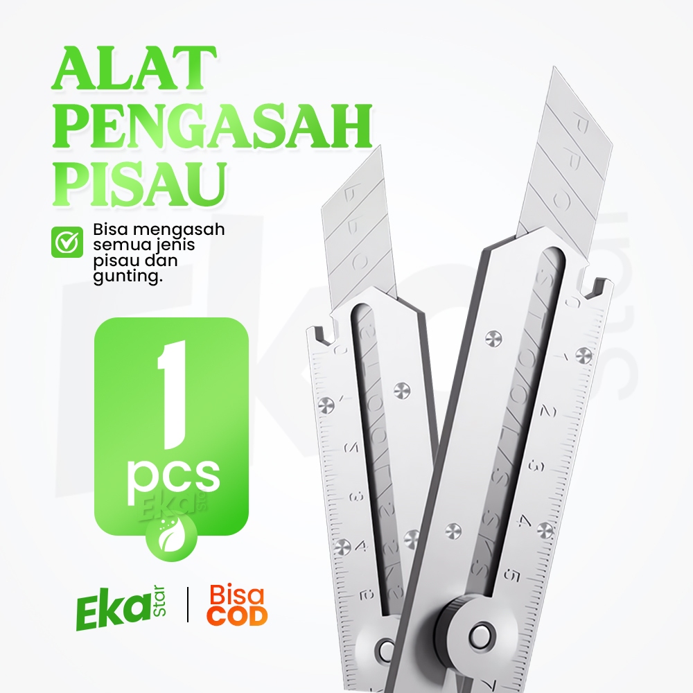 

[ PROMO ] Pisau Anti Karat Cutter Stainless Steel Silet Tajam Pemotong Kertas Multifungsi Utility Knife Anti Karat