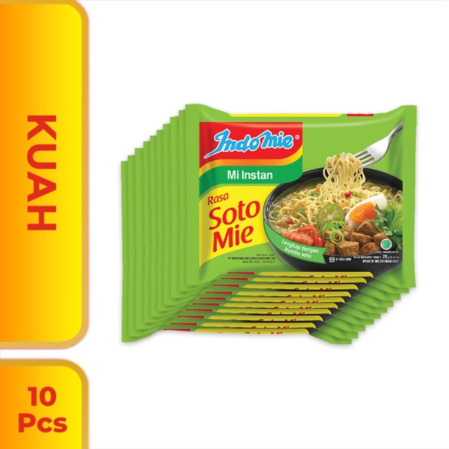 

10 Pcs - Indomie Kuah Soto Mie