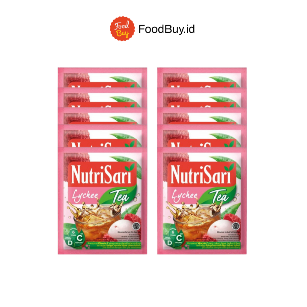 

Paket 1 Renteng - Nutrisari Lychee Tea 11gr (Isi 10 Pcs)