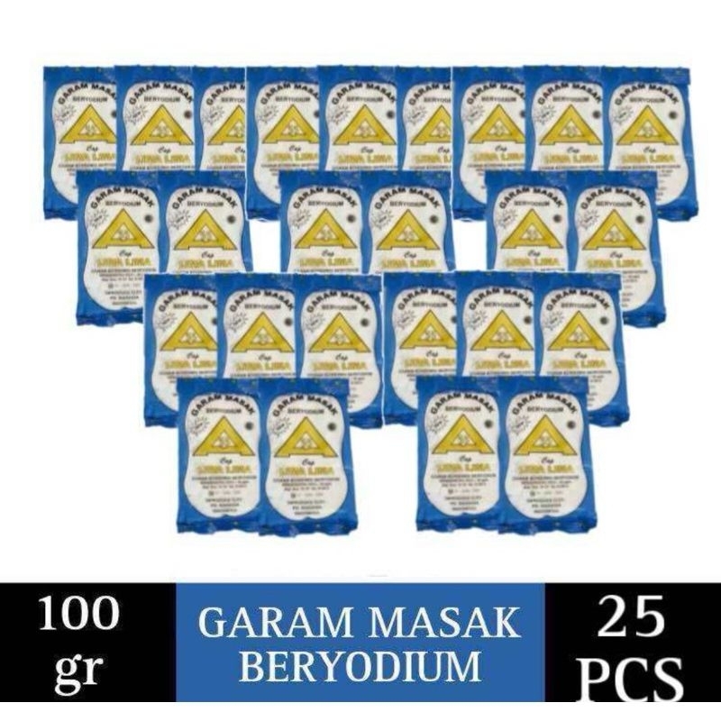 

Isi 25 Pcs Garam Halus Beryodium Berat 100gram
