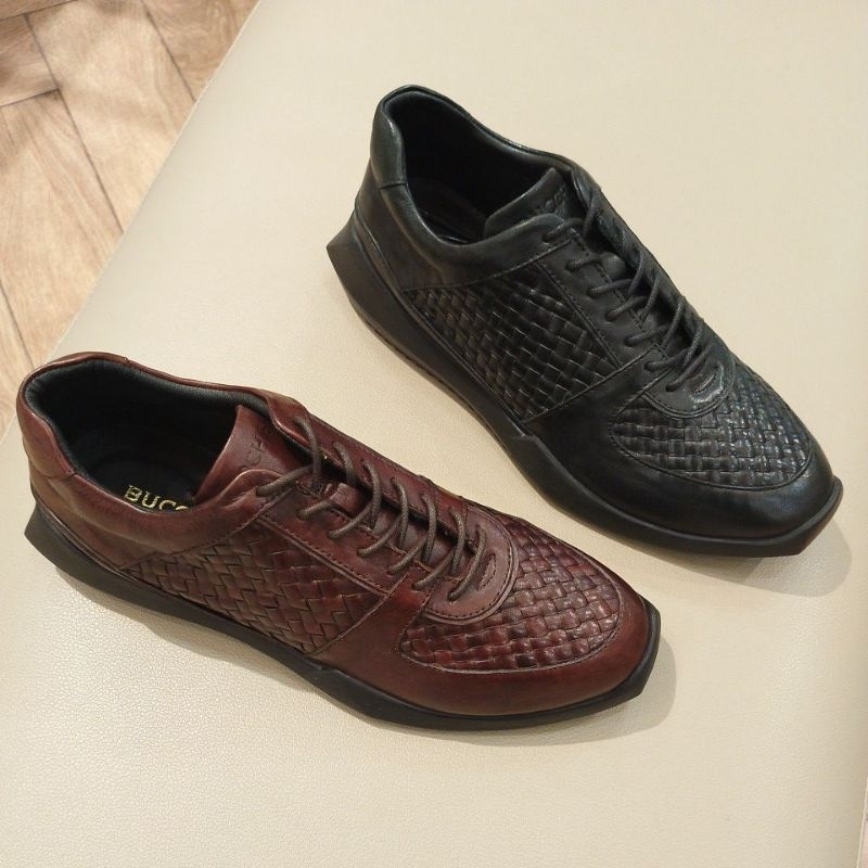 Buccheri_Sneakers Pria Kulit Sorrento