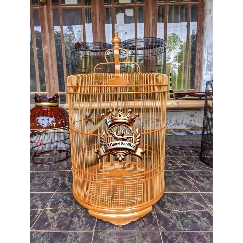sangkar murai sangkar tebok ceper sangkar motif bulat