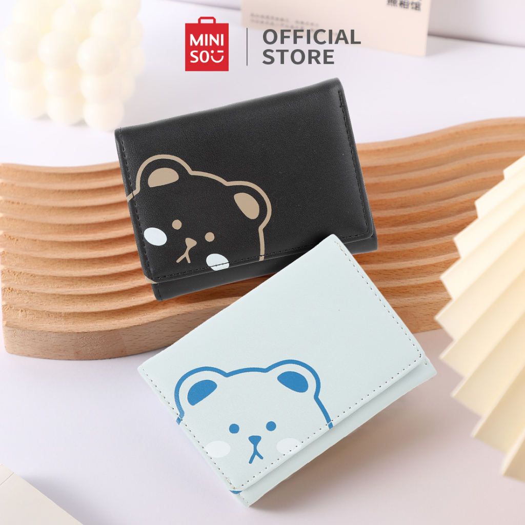 Miniso Rabbit Bears Short Wallet / Dompet wanita dompet kecil dompet lipat
