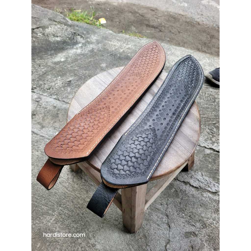 Sarung Kulit Sapi Asli untuk Pisau Sembelih 12 inchi Tramontina Bullnose 24611/082 atau Victorinox 5