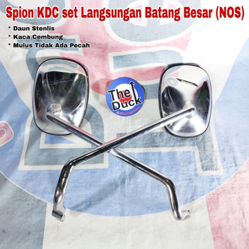 Spion KDC Langsungan Batang Besar Original Nos Vespa Super Sprint Bagol Veloce GL PX PS