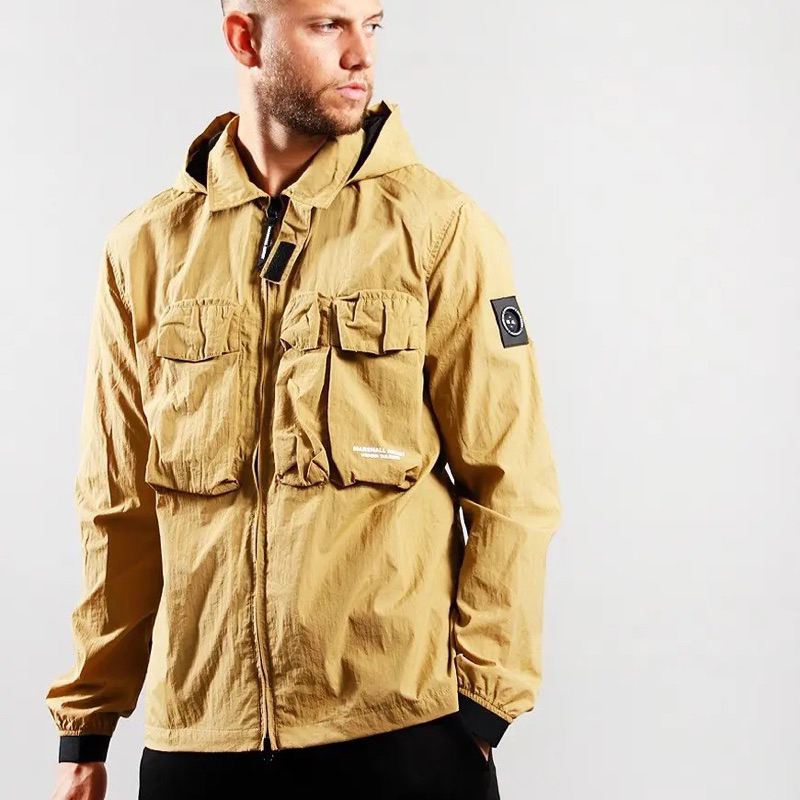 Marshal Artist Hooded Overshirt Mustard