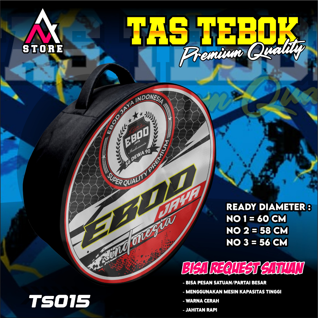 tas tebok murai motif EBOD JAYA ransel gendong jinjing bawa tebok sangkar murai printing
