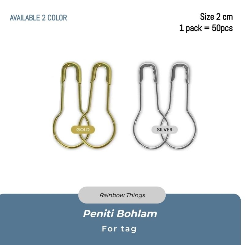 

(Per Pack) Peniti Bohlam 2 warna