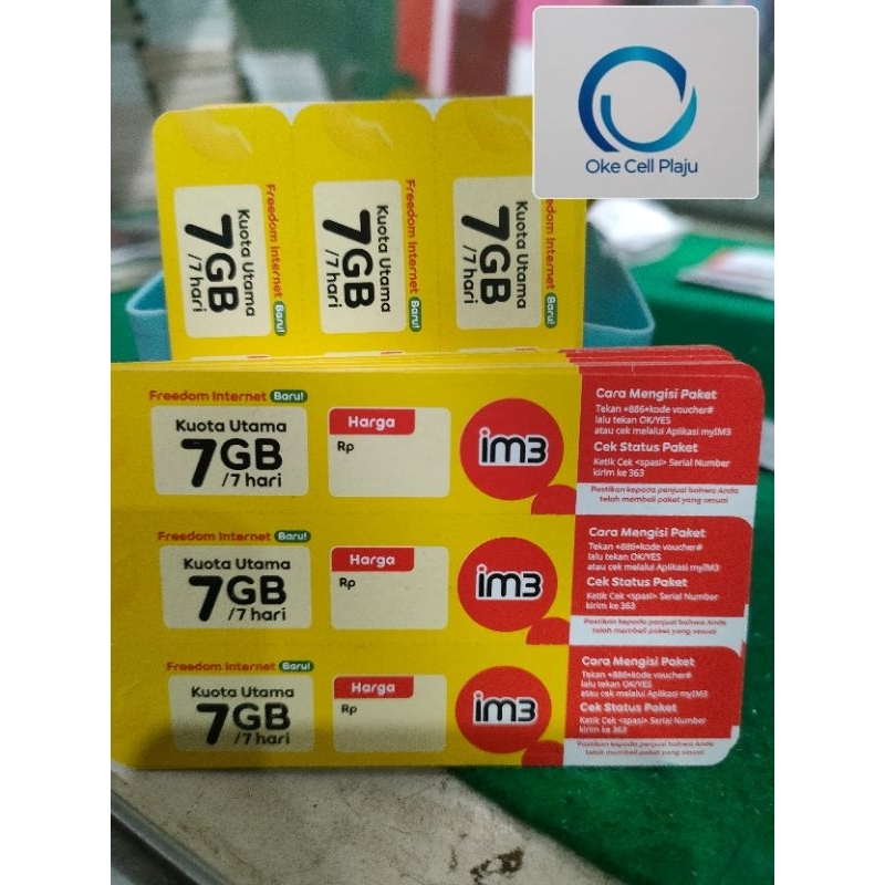 voucher Indosat 7GB(9gb)7hari