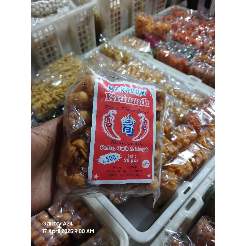 

MAKARONI KRIUUK BENTUK KEONG / 1 PACK 10 PCS