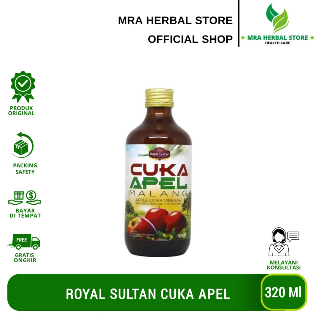 

Cuka Apel Royal Sultan | Apple Cider Vinegar Organic - 320ml | Cuka Apel Batu Malang Alami