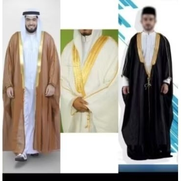 luaran jubah raja bisht mislah jubah imam original import saudi import bisth dan siriah