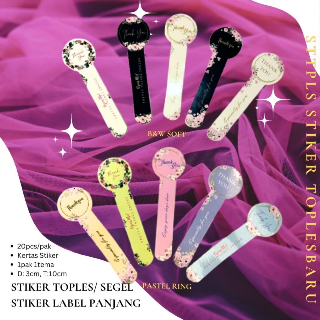 

Stiker Thank You| Stiker Toples Thank You | Thank You Sticker | Stiker Segel Thank You Isi 20 Pcs