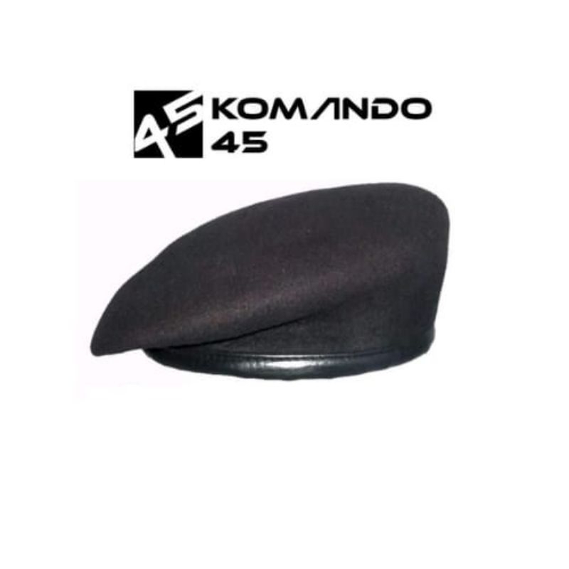 TOPI BARET PRAMUKA / BARET COKLAT / BARET LAKEN HALUS STANDAR TNI/POLRI