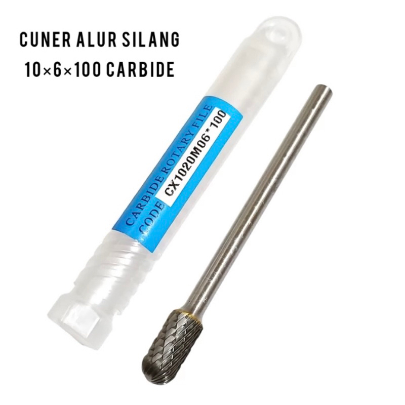 mata cuner bor tuner 10mm carbit rotaty bur mata porting 10x6x100mm alur silang baru