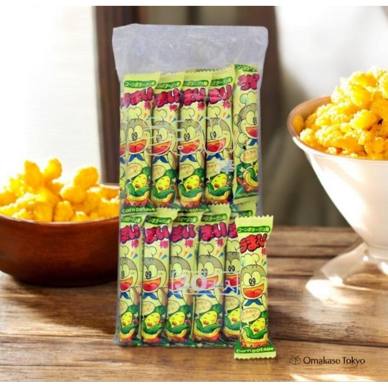 

UMAIBO CORN PUFF JAPAN MOMOGI JEPANG JAGUNG PER PCS SATUAN