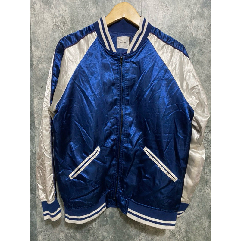 varsity satin browny sz M
