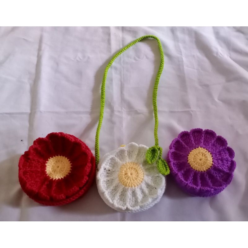 tas selempang rajut anak