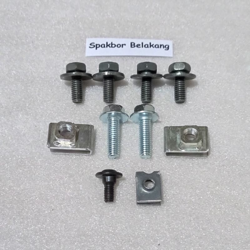 Baut Full Set Cover Bodi Body Spakbor Belakang Honda Sonic 125 RS Old / Lama Karbu