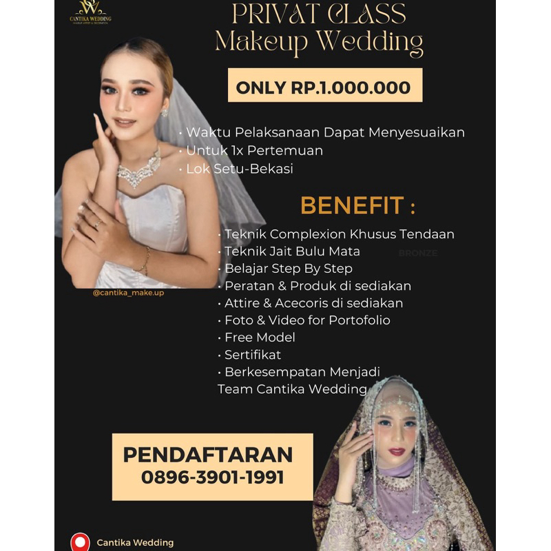 KURSUS RIAS PENGANTIN/BASIC/PRIVAT MAKEUP