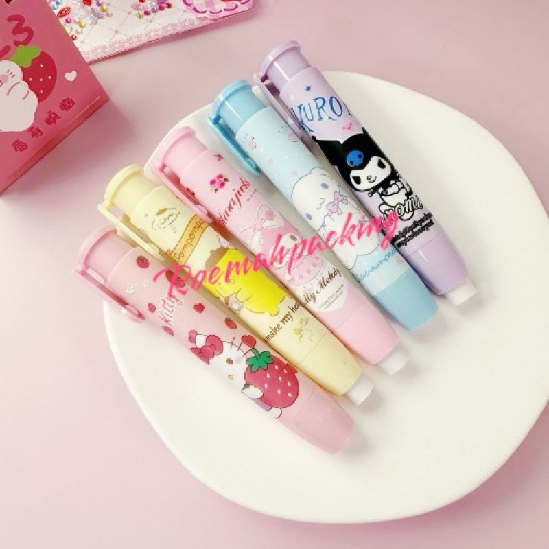 

Penghapus Mekanik / Penghapus cetek sanrio Melody cinamoroll pompompurin Kuromi