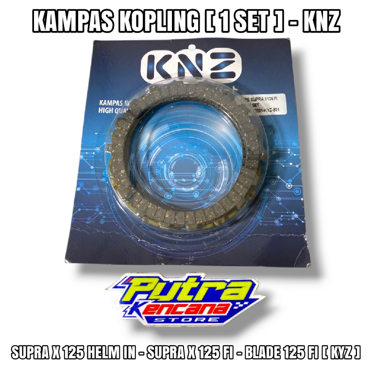 KAMPAS KOPLING ( 1 SET ) - SUPRA X 125 FI, SUPRA X 125 HELM IN, BLADE 125 FI [ KYZ ] - KNZ