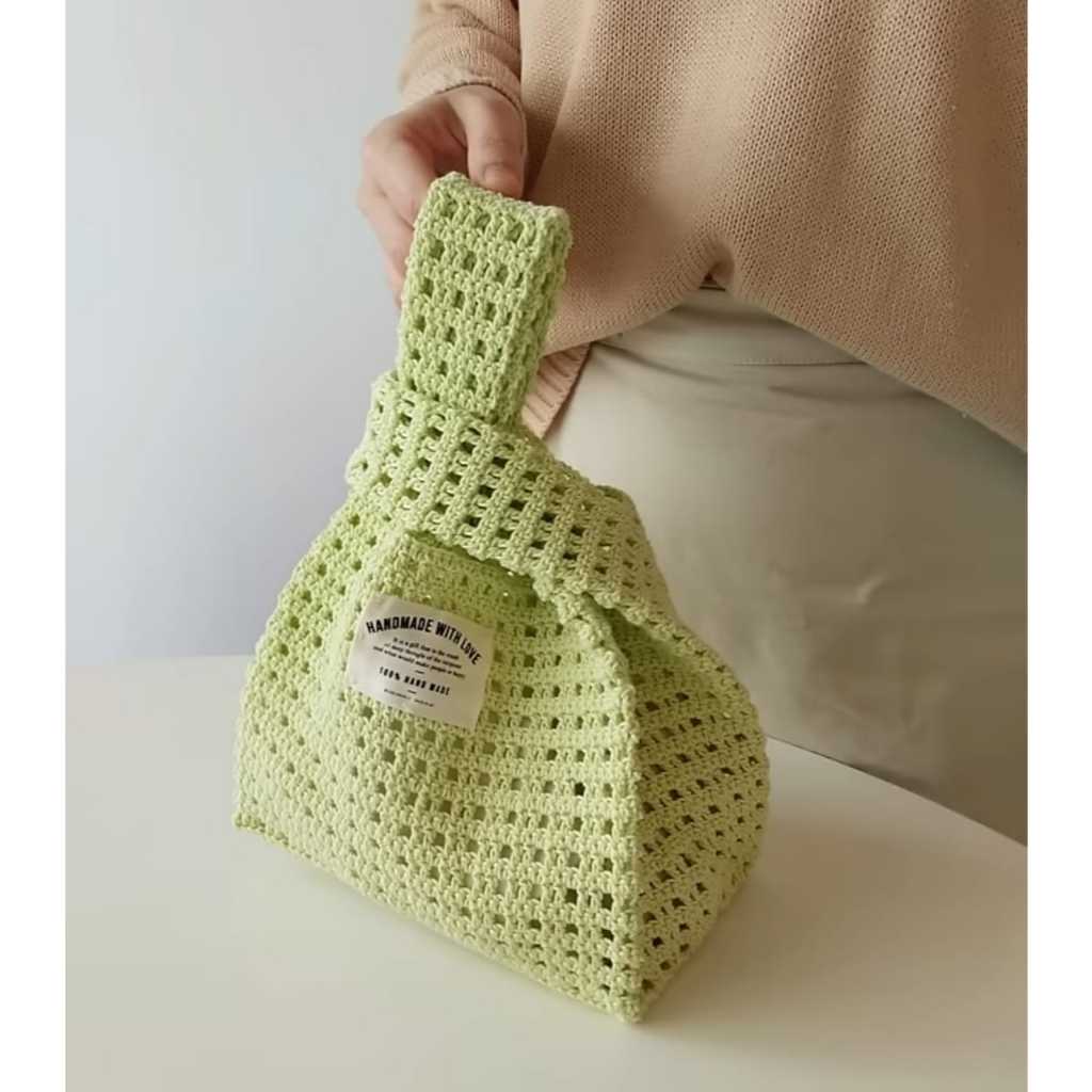 Japan Knot Bag Crochet  Handmade Tas Simpul ala Jepang Rajut 100% Buatan Tangan