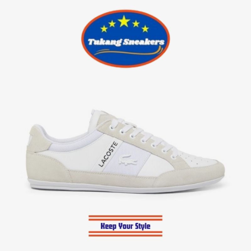 Sepatu Sneakers Pria Lacoste Chaymon White LAC49CMA0046
