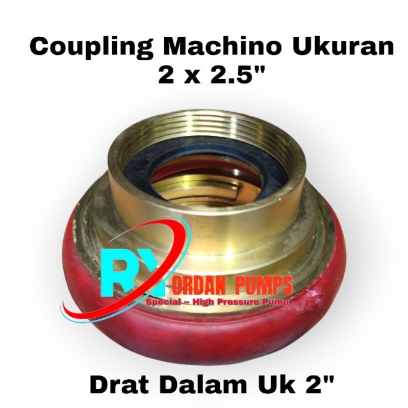Coupling Machino Ukuran 2" x 2.5" Drat Dalam