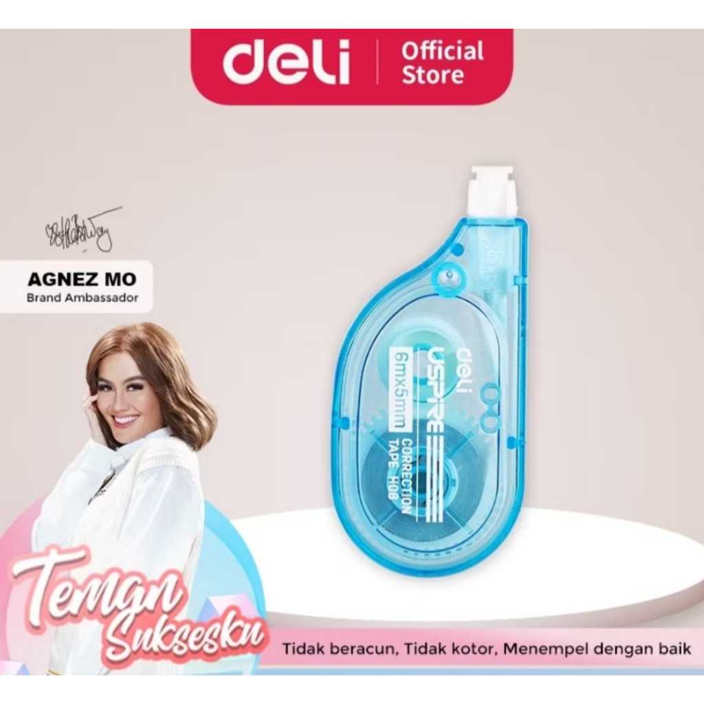 

DELI CORECTION USPIRE TAPE H-08-BX 6MMX 5MM TERMURAH