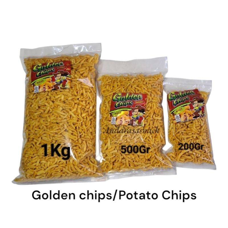 

Golden Chips dulu Potato Chips Snack Jadul 1kg