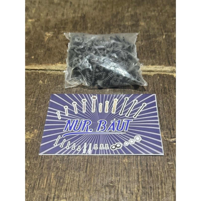 1Plastik Sekrup Hitam 2CM 3/4” HAFAS/Sekrup Gypsum 2CM HAFAS