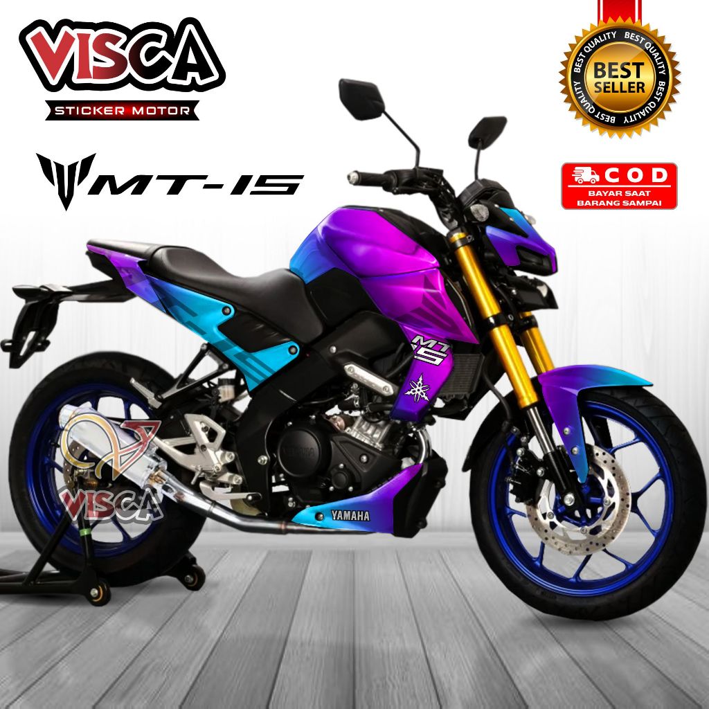 Stiker Decal Yamaha MT 15 Dekal Mt 15 Striping Mt 15 Variasi Decal Mt 15 Full Body Bunglon