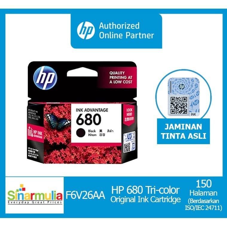 HP Tinta 680 Black  Ink Cartridge