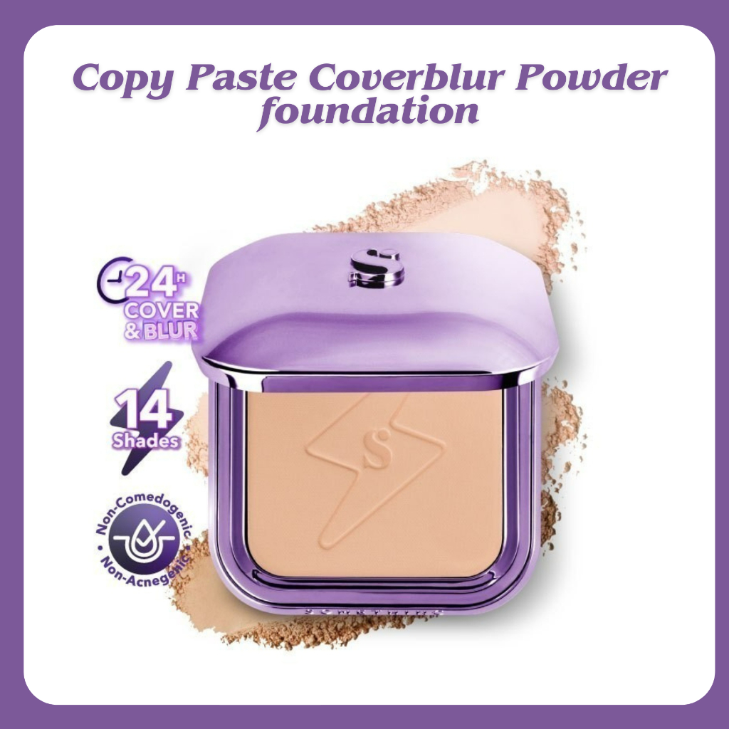 Somethinc Copy Paste Coverblur Powder Foundation 12g/Bedak Padat