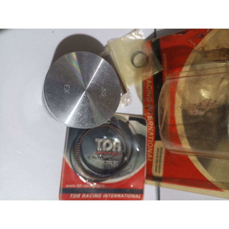 piston kit TDR racing ukuran 52mm pin 13 model dome atau mentah