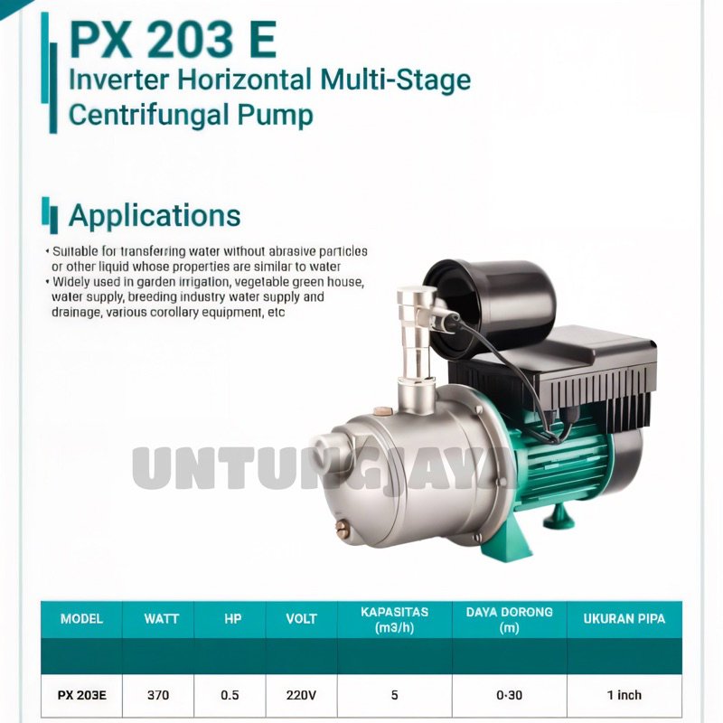 INVERTER BOOSTER PUMP SHIMGE PX 203 E // POMPA BOOSTER SHIMGE PX203E ( INVERTER ) // POMPA AIR HORIZ