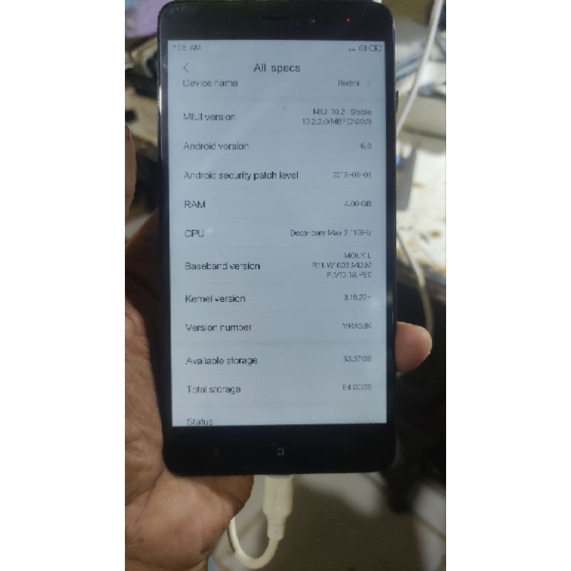 MESIN REDMI NOTE 4 MTK RAM 3/32 NORMAL